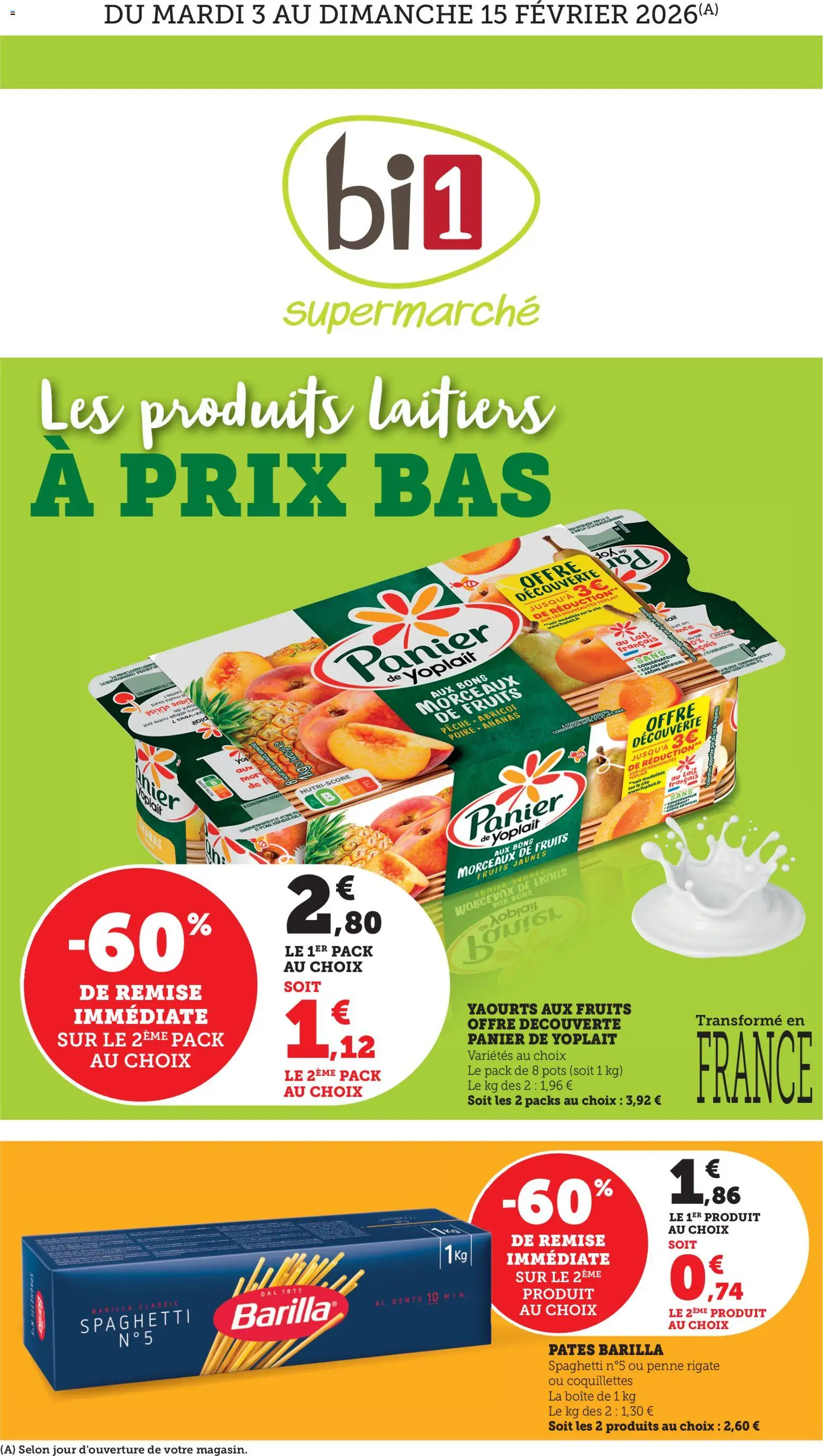 Prévisualisation de Catalogue du magasin bi1 formulaire valide 03/02/2026