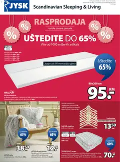 Pregled letka Katalog trgovine JYSK vrijedi od 2026.01.14