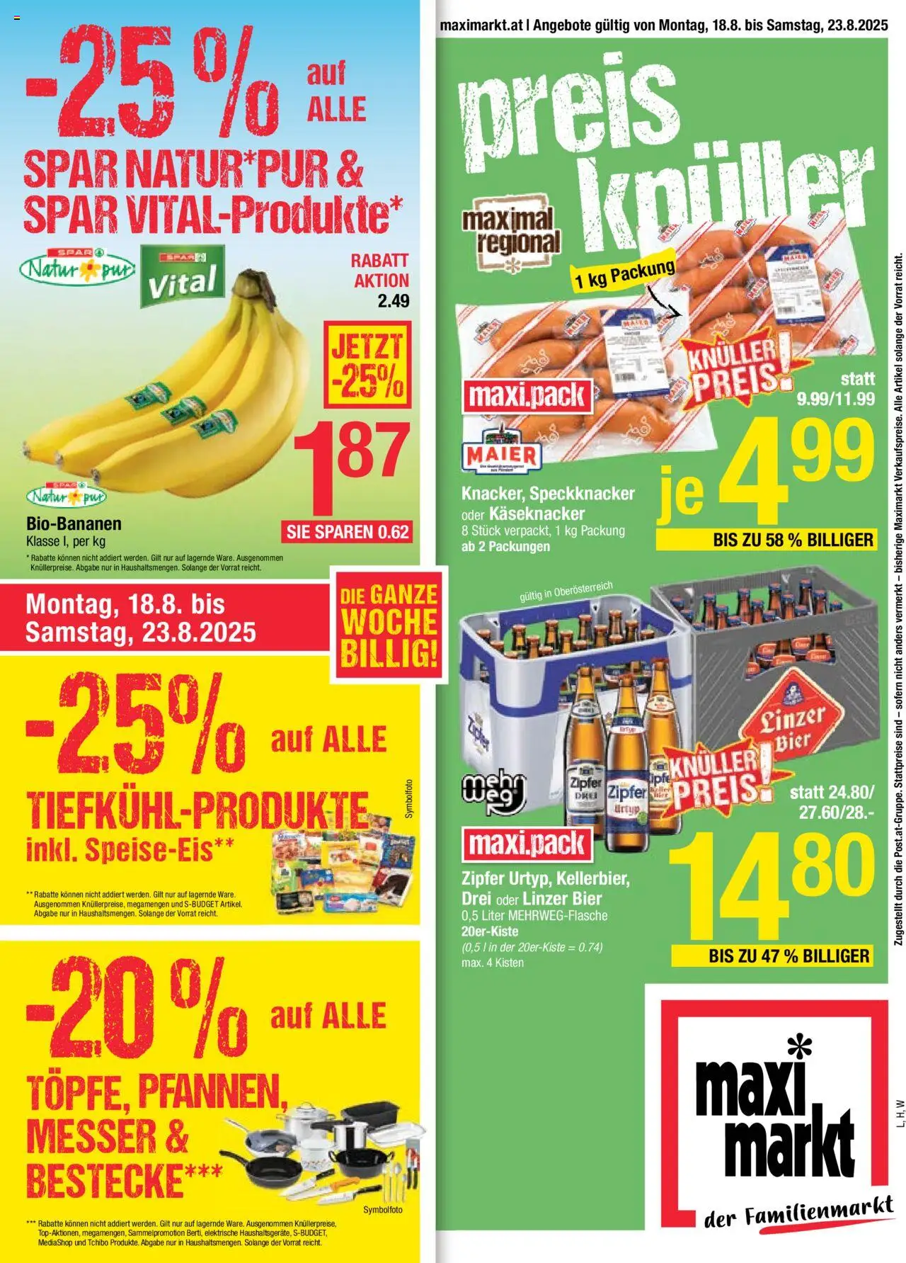  Maximarkt Flugblatt ab (18.08.2025 - 23.08.2025) - Seite 1