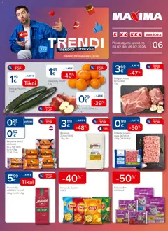 Skatīt Maxima akciju bukletu, derīgs no 03.02.2026.