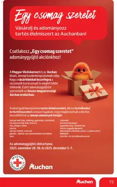 Auchan - Akciós újság Auchan megtekintése, amely érvényes 2025.12.04.-től | Oldal: 15