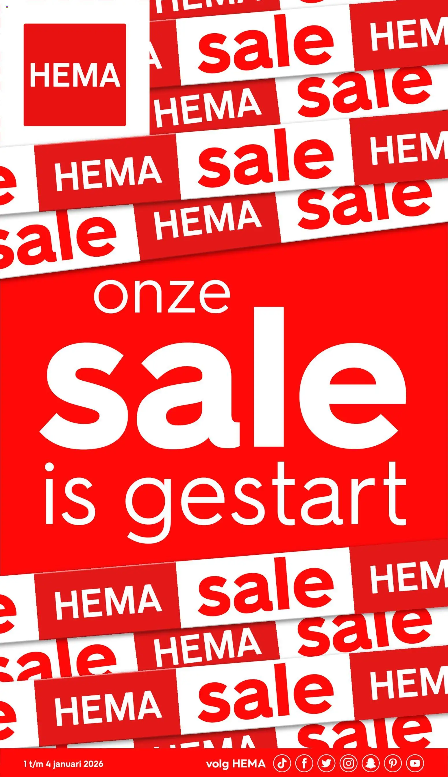 Voorbeeld van Folder / Publicité van winkel Hema geldig vanaf 01/01/2026