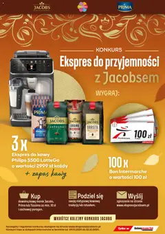 Pogląd gazetki "Konkurs - Ekspres do przyjemności z Jacobsem" ze sklepu Intermarche ważnej od 09.10.2025