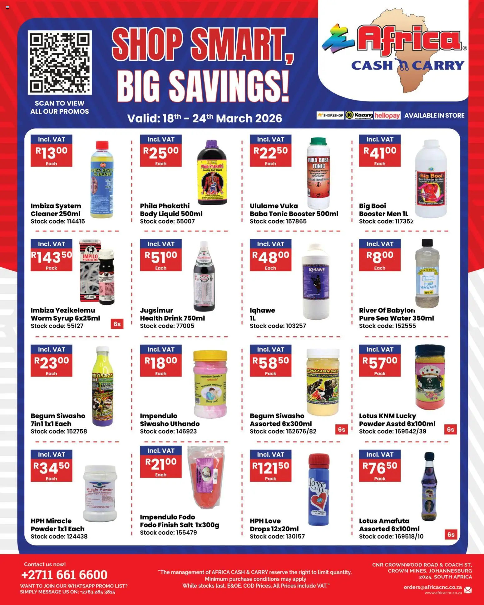 Preview of Africa Cash & Carry flyer valid from 18/03/2026
