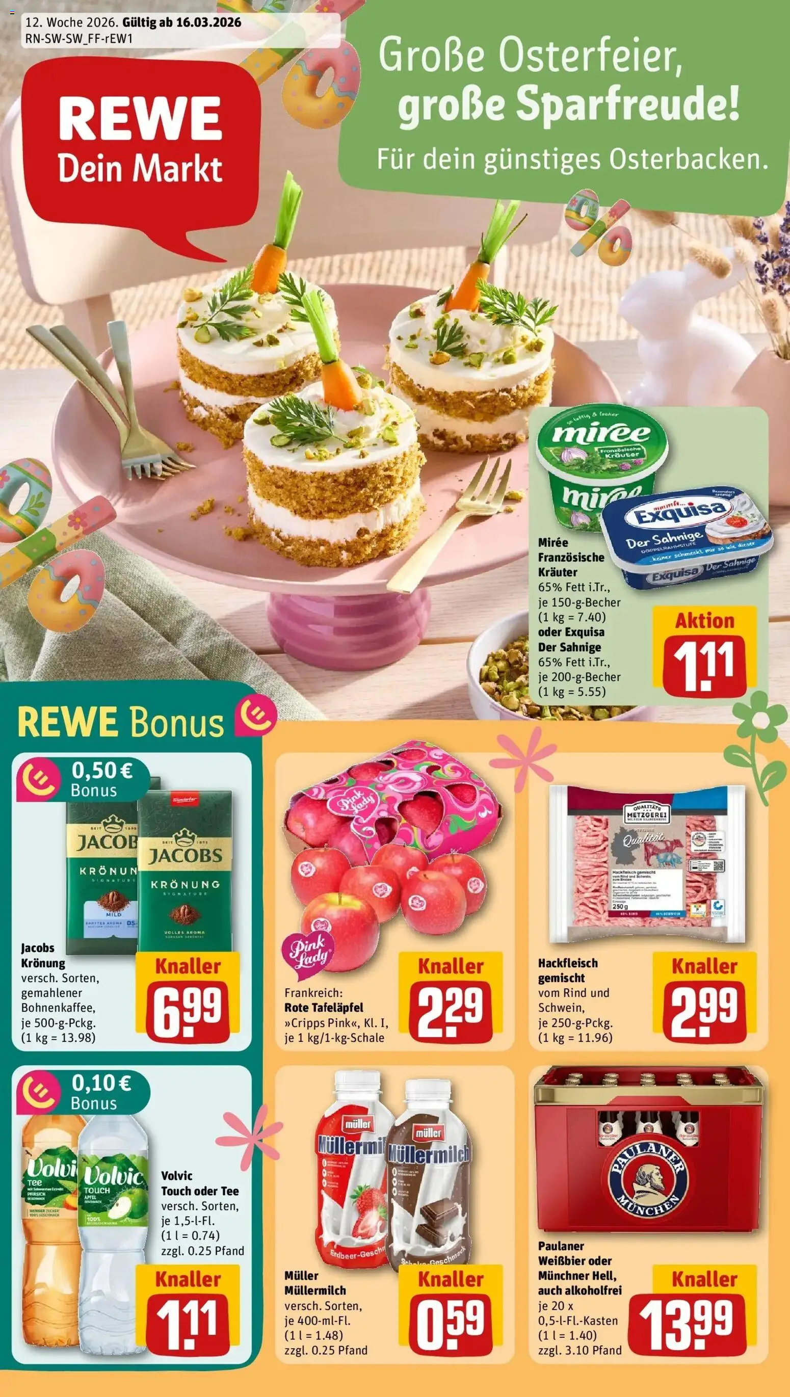 Vorschau von dem Prospekt des Geschäftes Rewe, gültig ab dem 15.03.2026