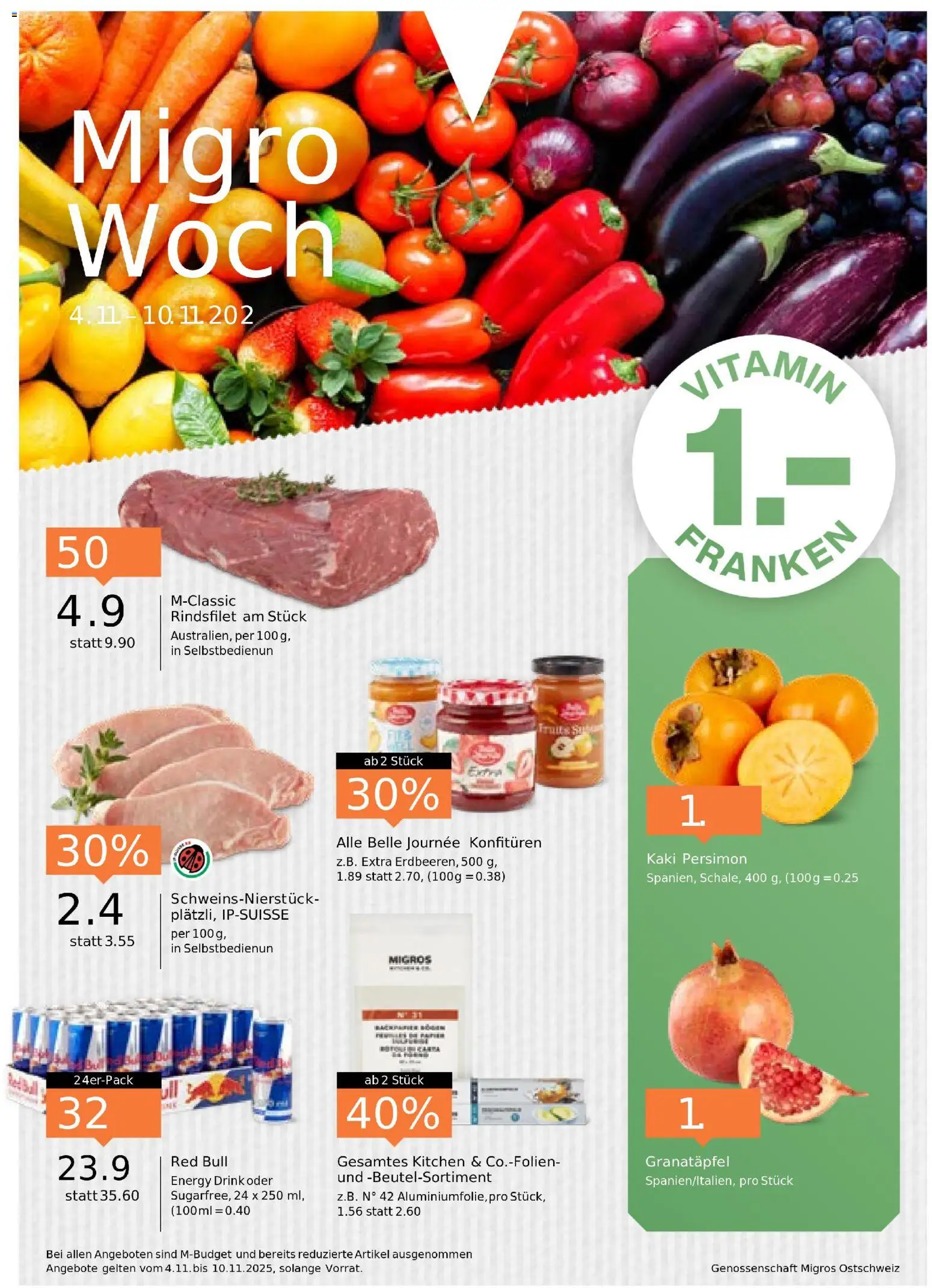 Vorschau des Merkblatts Aktionen vom Shop Migros gültig von 04.11.2025 bis 10.11.2025