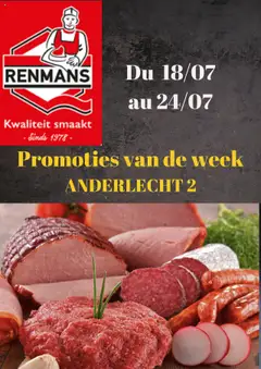 Voorbeeld van Folder / Publicité van winkel Renmans geldig vanaf 18/07/2025