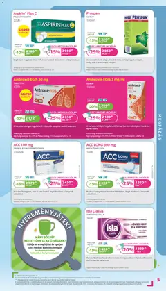 Kulcs Patika - Akciós újság Kulcs Patika megtekintése, amely érvényes 2025.11.01.-től | Oldal: 5