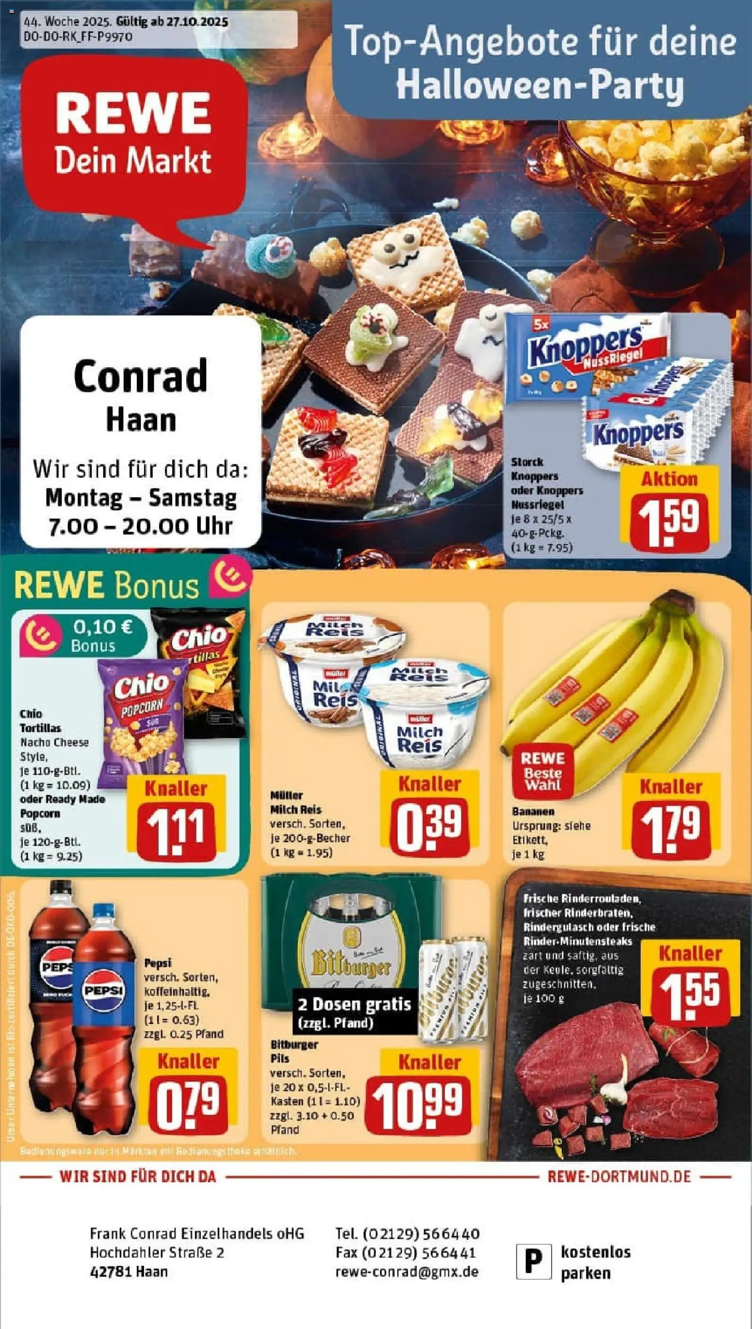 Vorschau von dem Prospekt des Geschäftes Rewe, gültig ab dem 26.10.2025