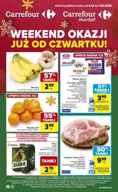 Pogląd gazetki "Weekend okazji już od czwartku" ze sklepu Carrefour ważnej od 04.12.2025