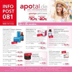 Vorschau von dem Prospekt des Geschäftes Apotal, gültig ab dem 16.07.2025