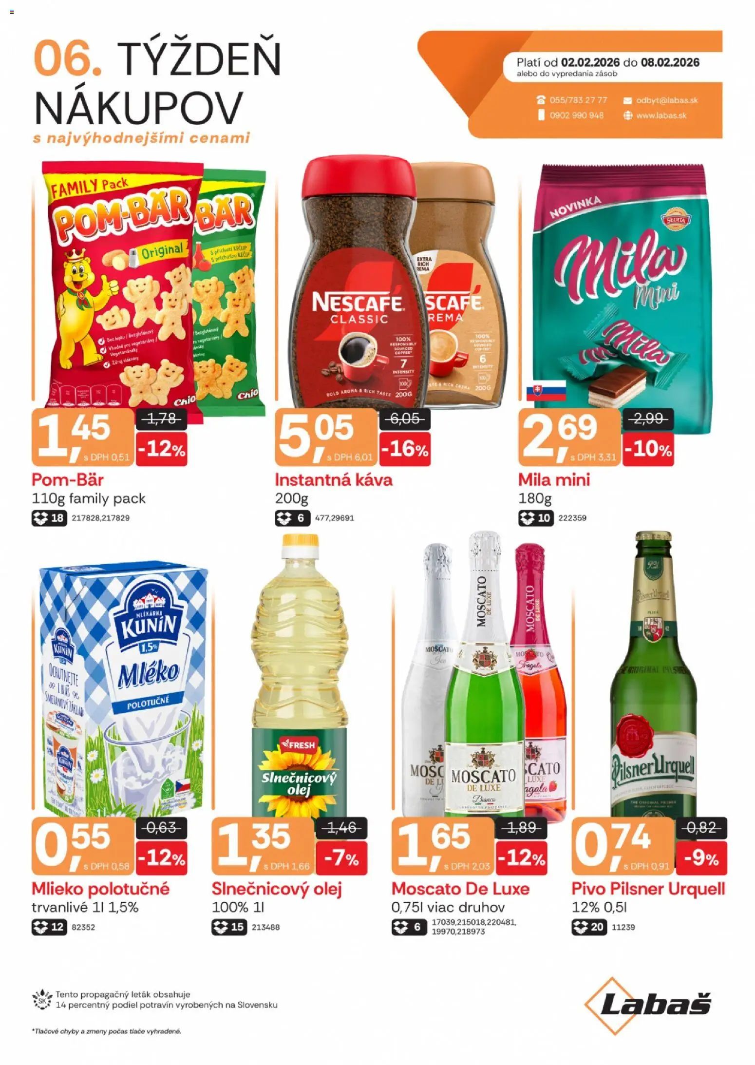 Náhľad Labaš letáku platného od 02.02.2026