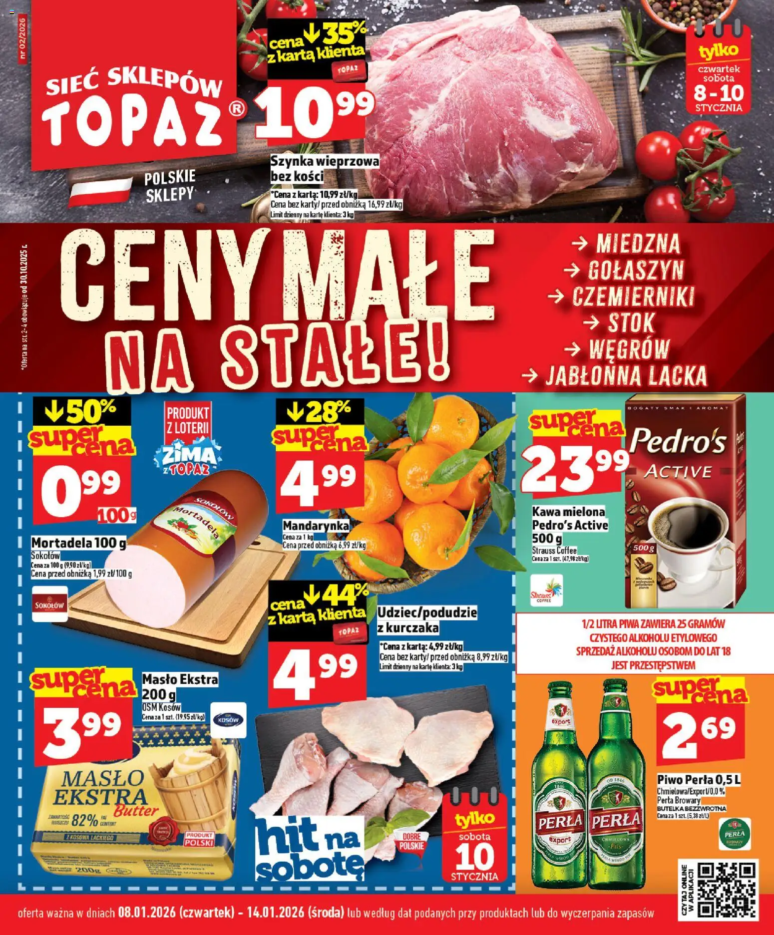 Pogląd gazetki "Ceny małe na stałe" ze sklepu Topaz ważnej od 08.01.2026