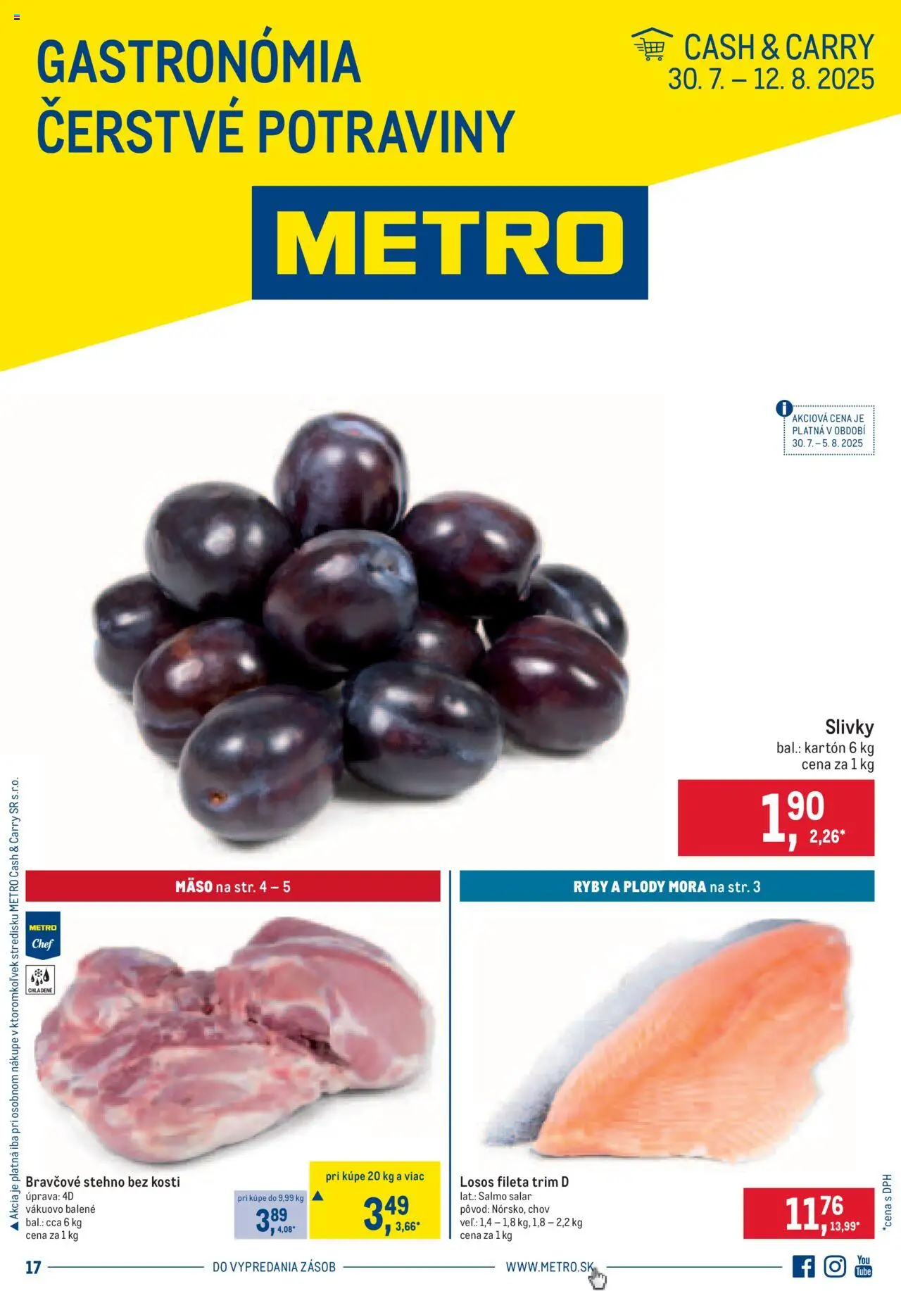 Metro Gastronómia (30.07. - 12.08.2025) - Akčná ponuka