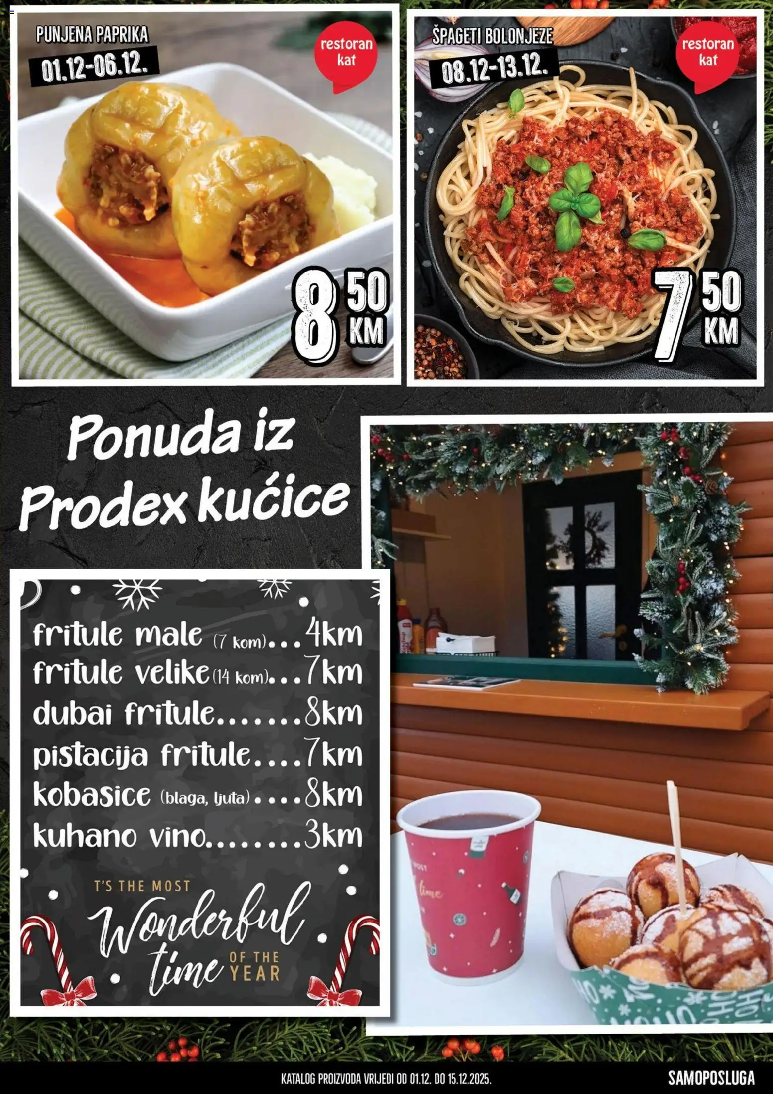 Pregled letka Katalog trgovine Prodex vrijedi od 2025.12.01