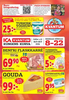 Förhandsgranska reklamblad Kungens Kurva från butik ICA Kvantum gäller från 16/03/2026