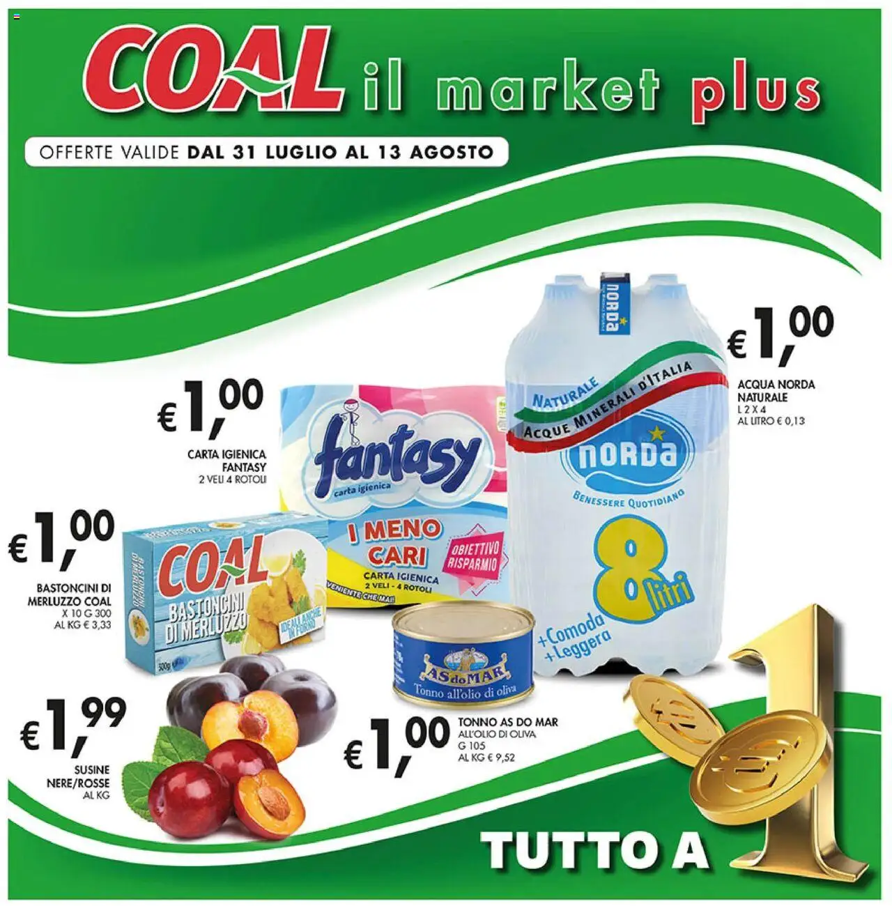 Volantino Coal valido da 31/07/2025 numero di pagina 1