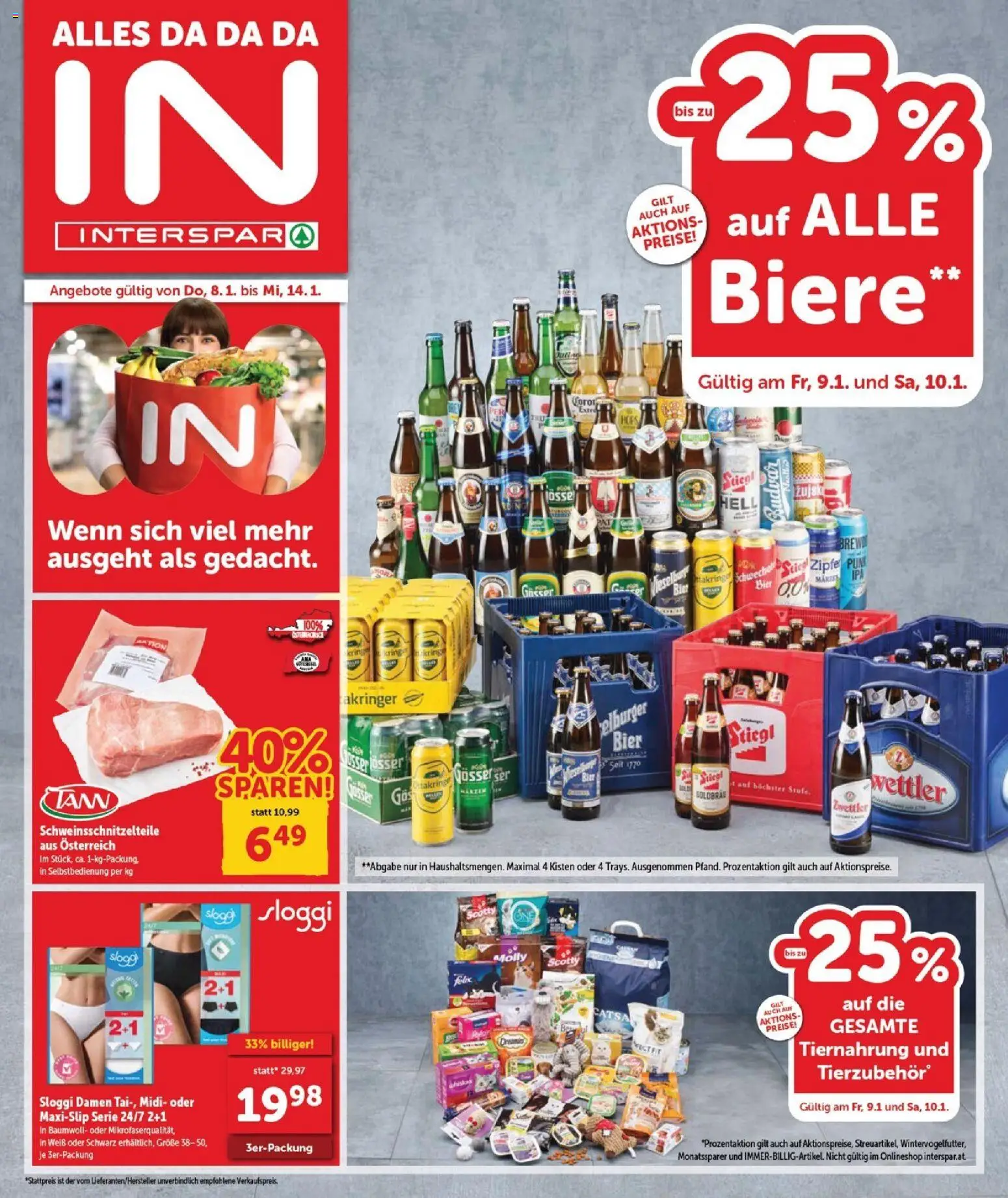 Vorschau der Angebote: Interspar Burgenland Nord gültig ab 08.01.2026 - Bier