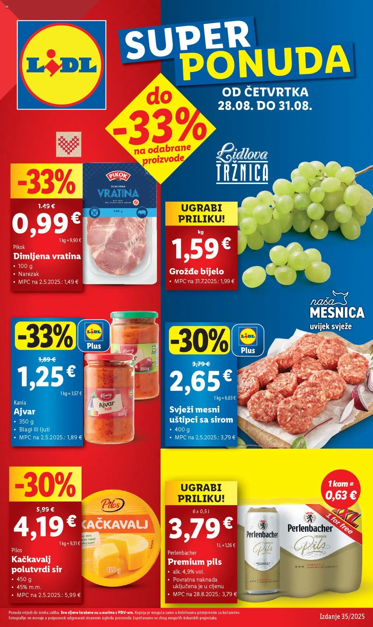 Lidl aktualni Super Ponuda vrijedi od 28.08.2025 - tjedna akcija broj stranice 1