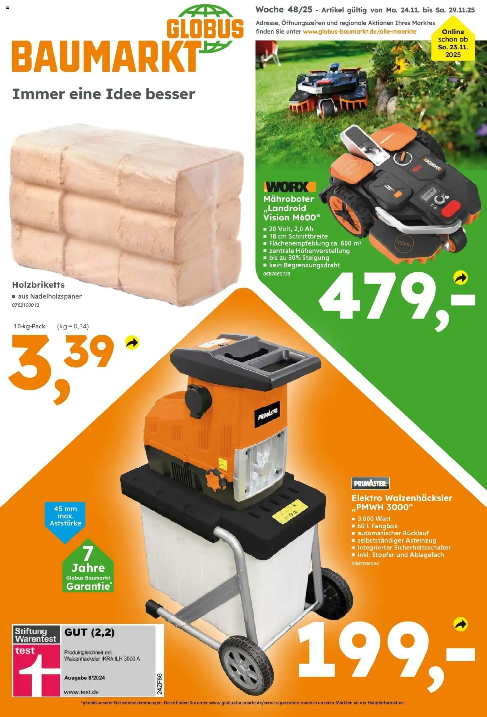 Vorschau von dem Prospekt des Geschäftes Globus Baumarkt, gültig ab dem 23.11.2025