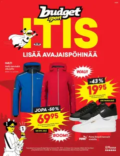 Kaupan Budget Sport Tarjoukset esikatselu, voimassa 10/11/2025