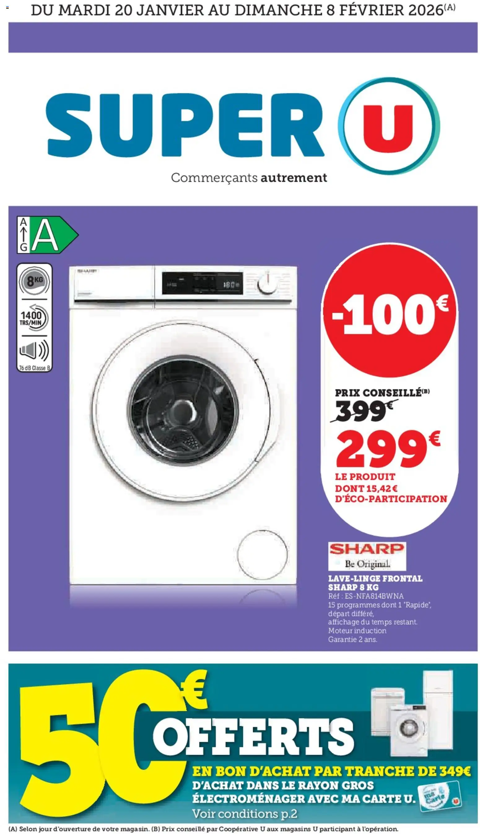 Prévisualisation de Arts ménagers du magasin Super U formulaire valide 20/01/2026