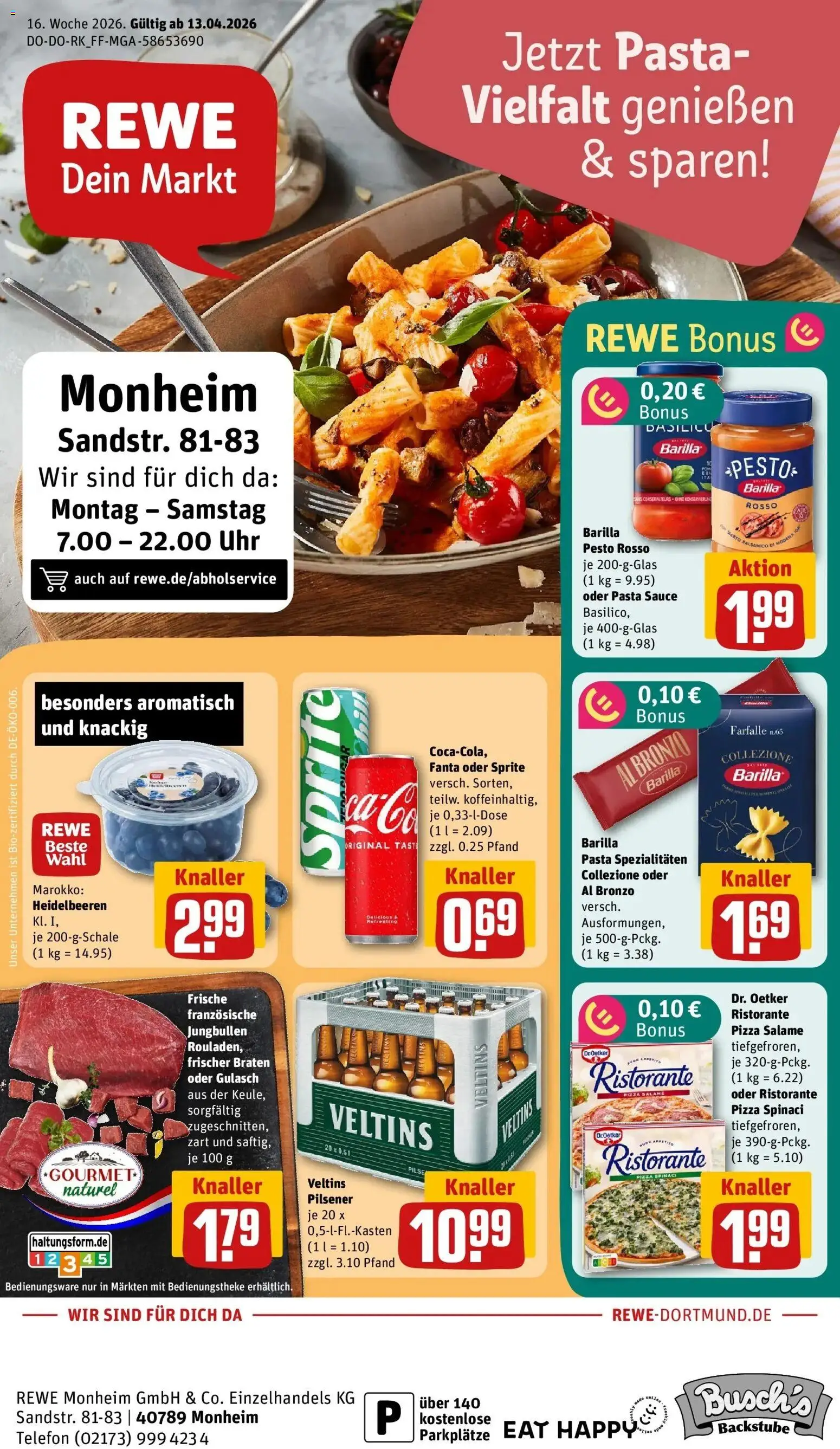 Vorschau von dem Prospekt des Geschäftes Rewe, gültig ab dem 12.04.2026