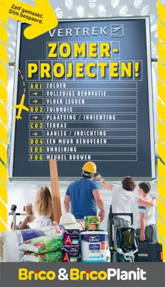 Voorbeeld van Zomer Projecten! van winkel Brico Plan-it geldig vanaf 28/04/2025