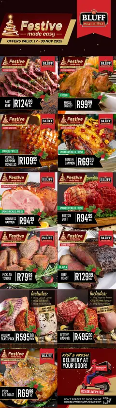 Preview of Bluff Meat Supply flyer valid from 17/11/2025