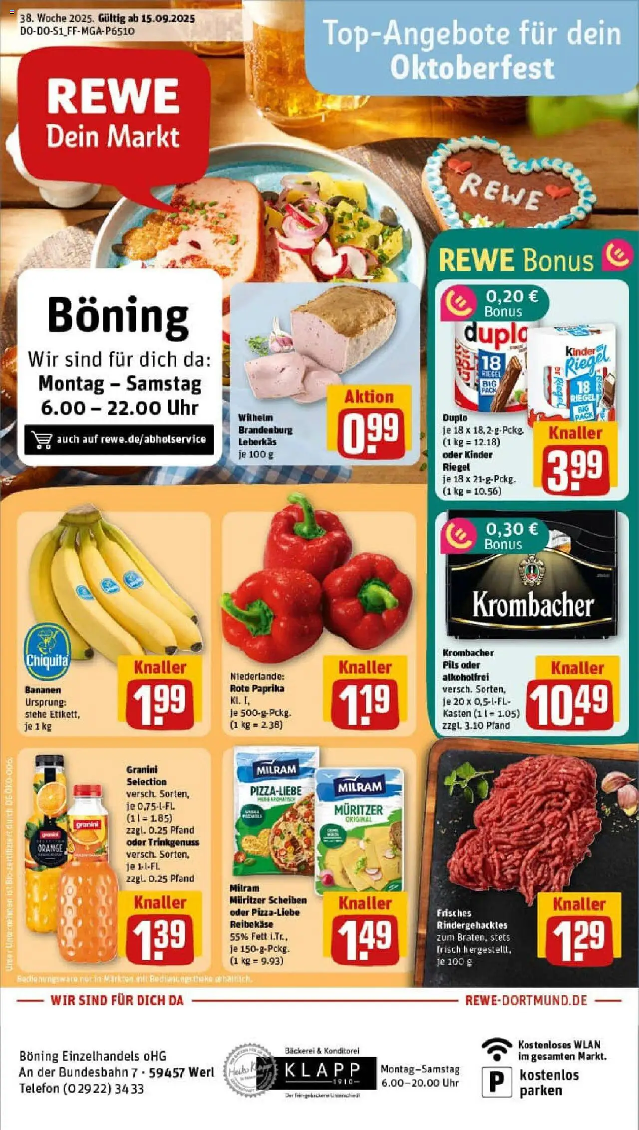 REWE Prospekt ab 14.09.2025 nächste Woche - Prospekt Werl	