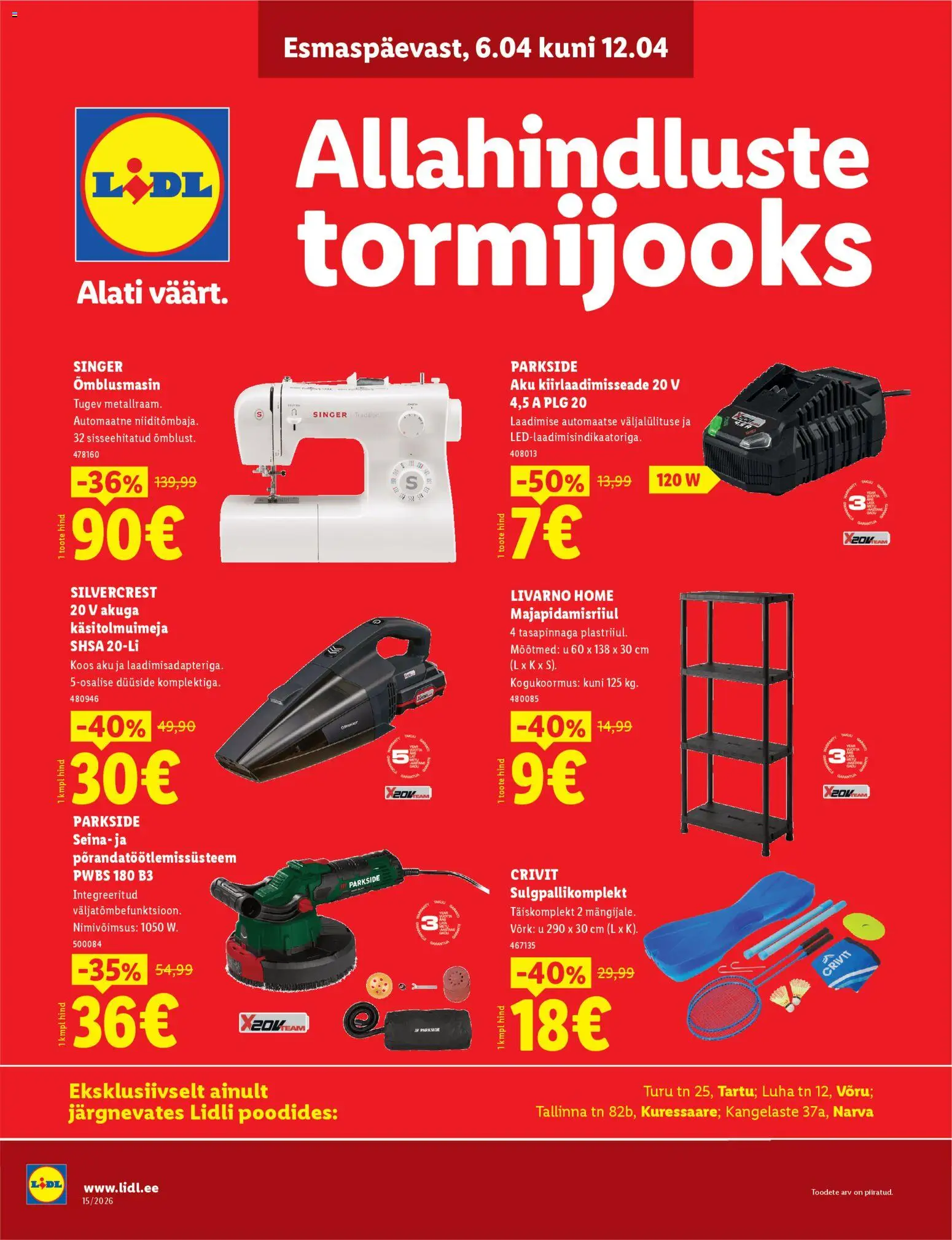 Lidl kliendilehe eelvaade alates 06.04.2026