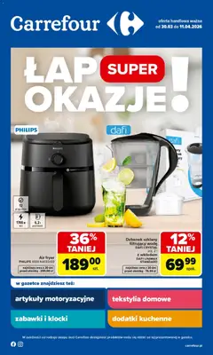 Pogląd gazetki "Carrefour gazetka - Łap super okazje" ze sklepu Carrefour ważnej od 30.03.2026
