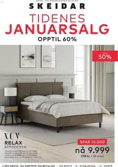 Forhåndsvis Januarsalg Mattress fra butikk Skeidar gyldig fra 07/01/2026