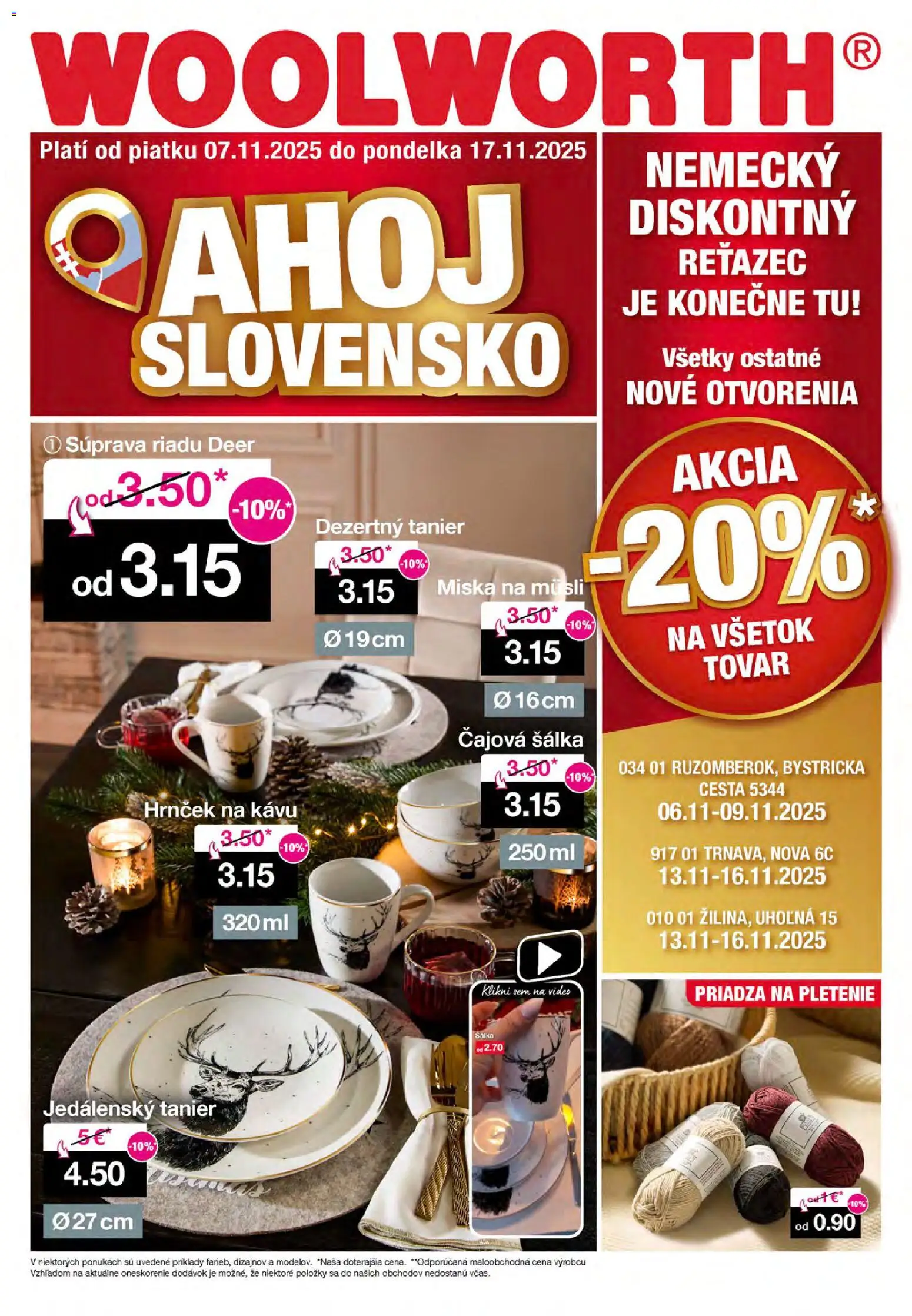 Náhľad Woolworth letáku platného od 07.11.2025 - Video