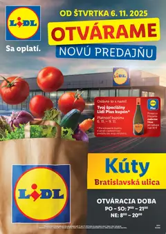 Náhľad Lidl letáku platného od 06.11.2025