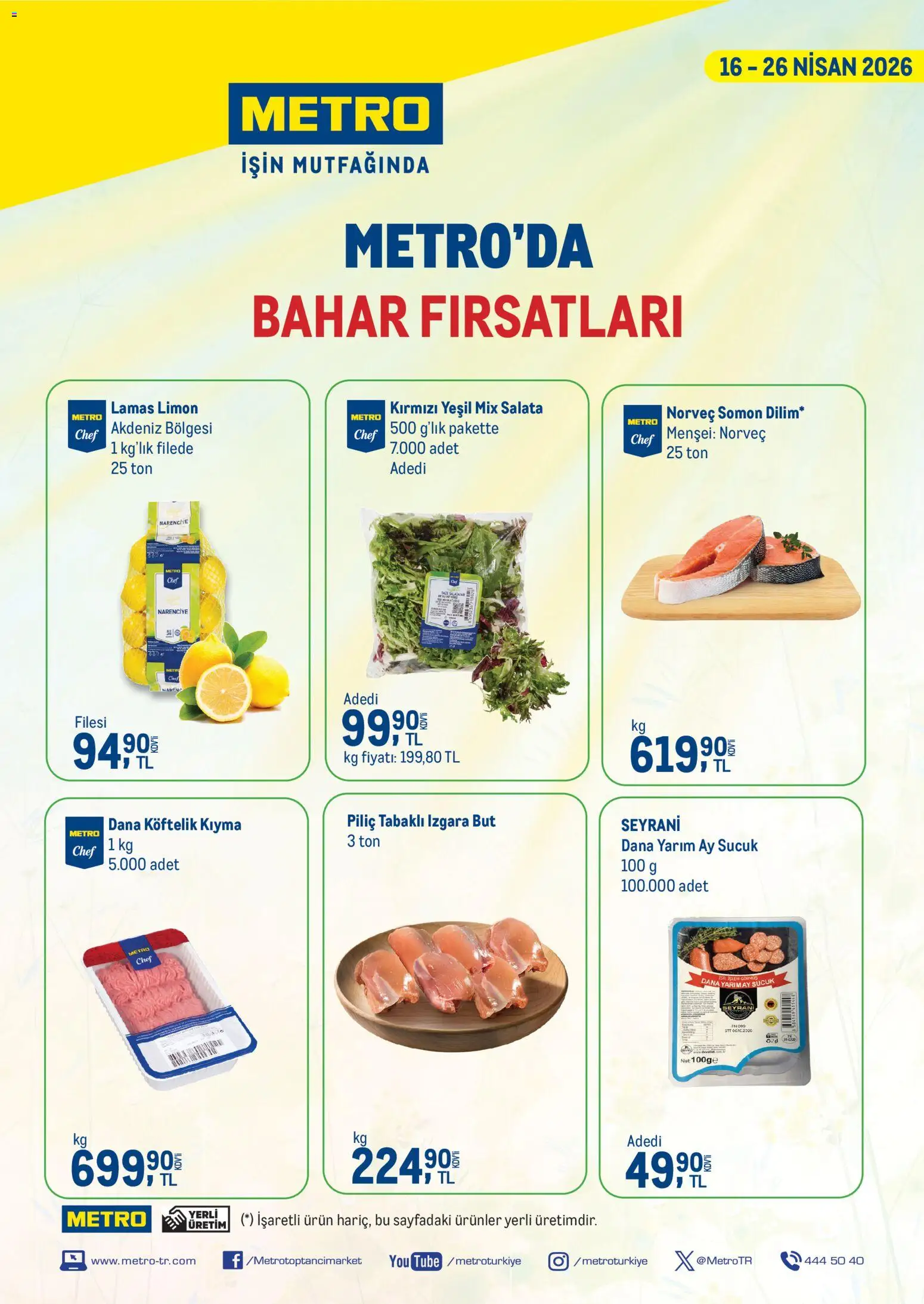 Metro Metro - Metroda bahar firsatlari 16.04.2026 - Broşürünün önizlemesi