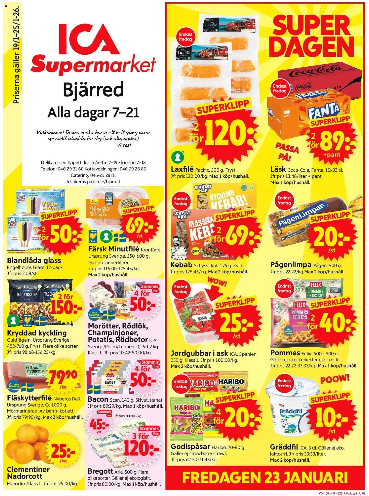 Förhandsgranska reklamblad Bjärred från butik ICA Supermarket gäller från 19/01/2026