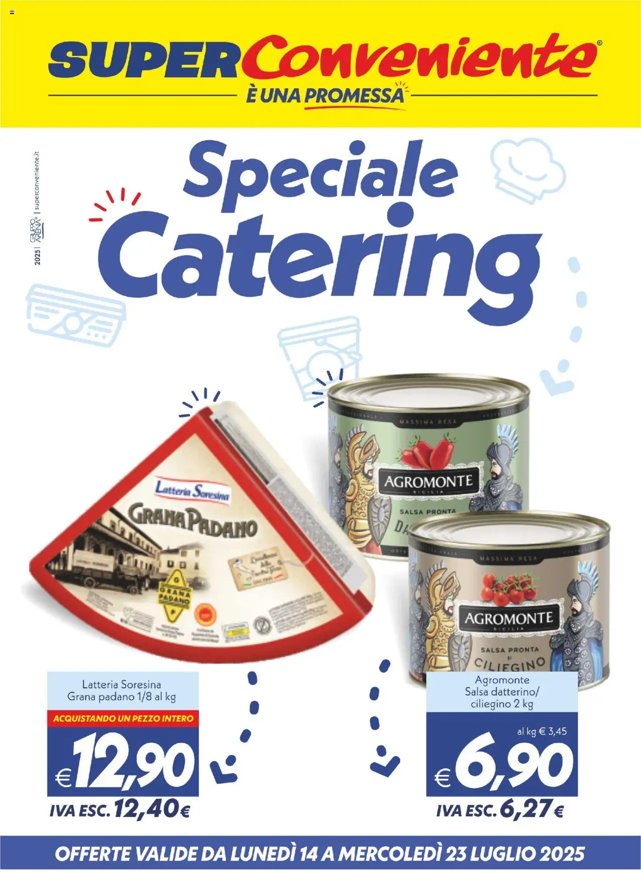 Volantino SuperConveniente valido da 14/07/2025 numero di pagina 1 - Salsa, Grana Padano