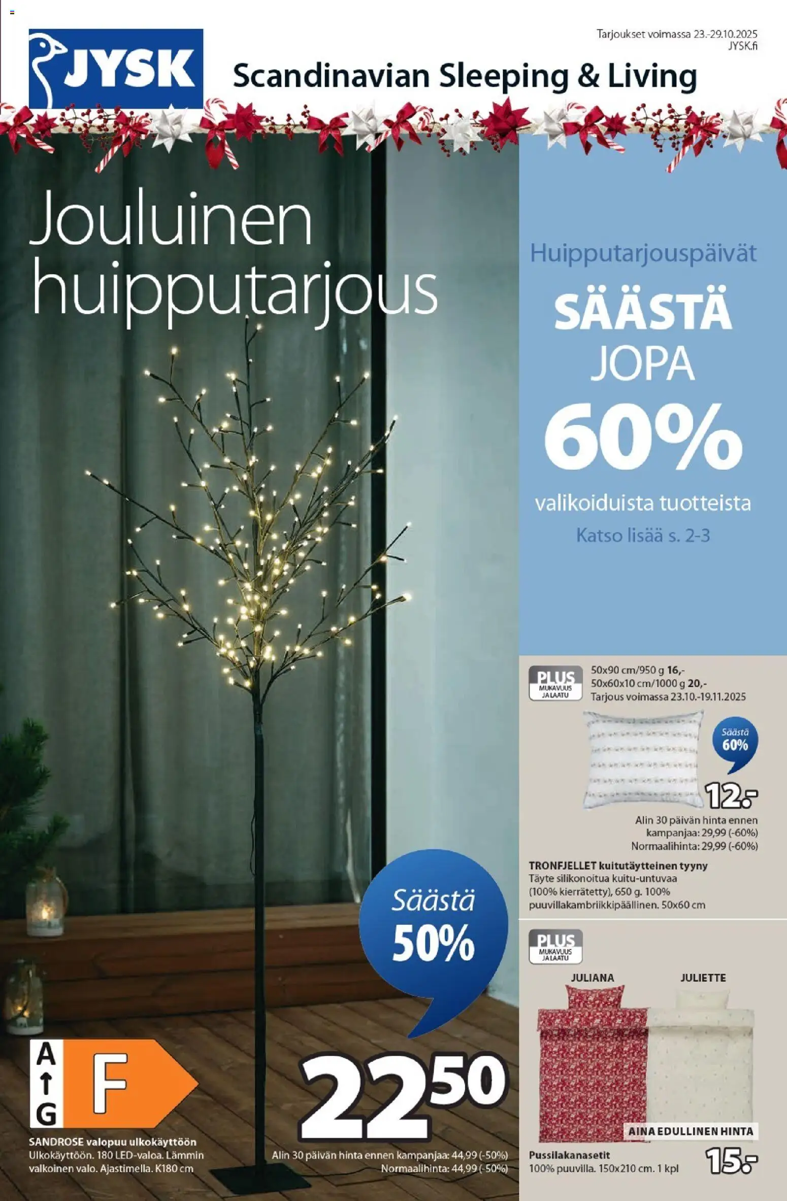 JYSK-kaupan Tarjoukset voimassa 23/10/2025 - Sivulla 1