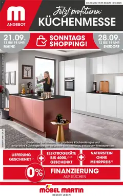 Vorschau von dem Prospekt des Geschäftes Möbel Martin, gültig ab dem 19.09.2025
