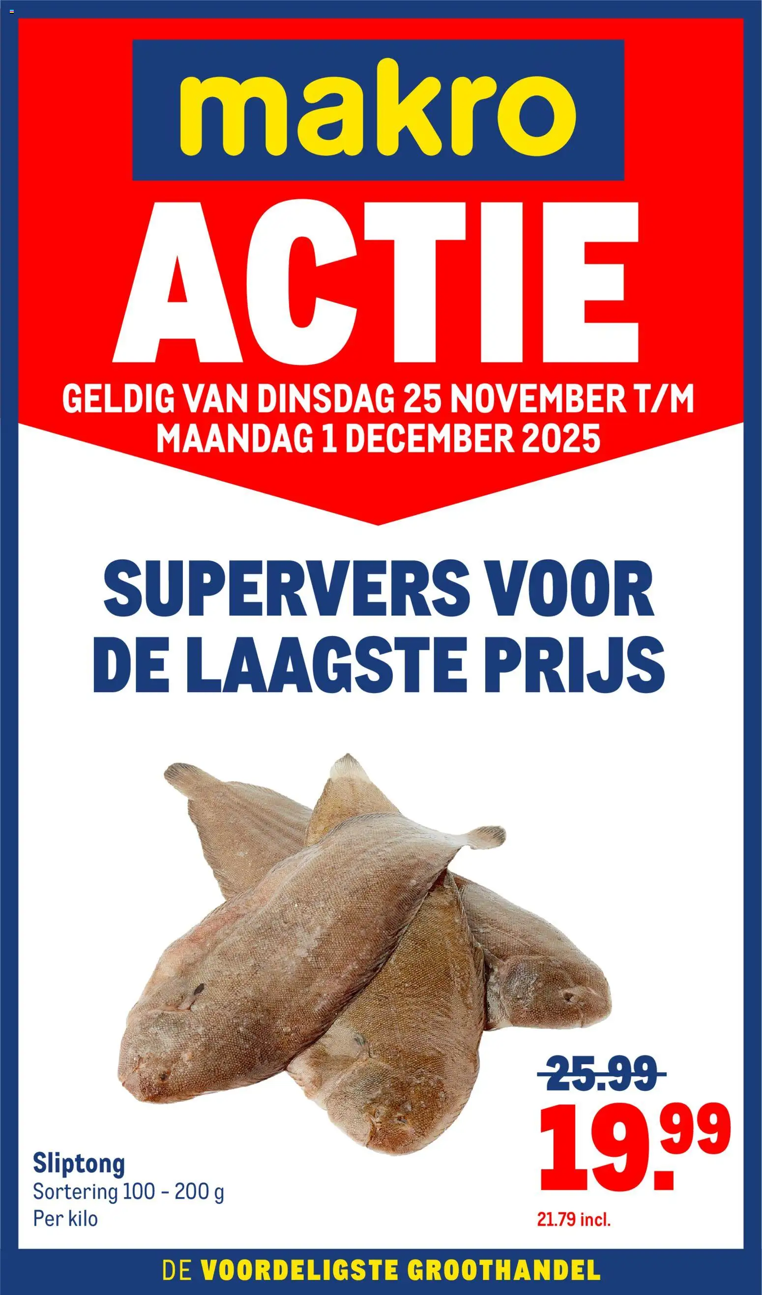 Voorbeeld van Laagste prijs van winkel Makro geldig vanaf 25-11-2025