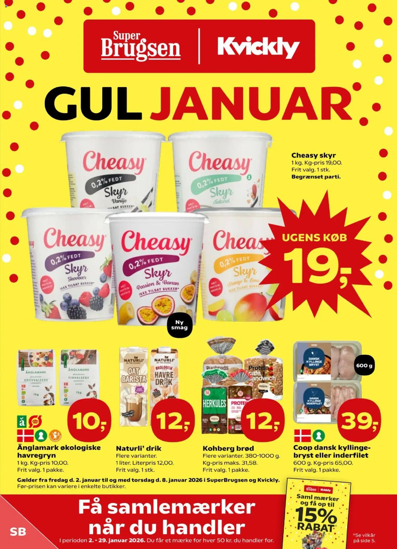Eksempel på tilbudsavis Tilbudsavis fra butik Super Brugsen gyldig fra 02/01/2026