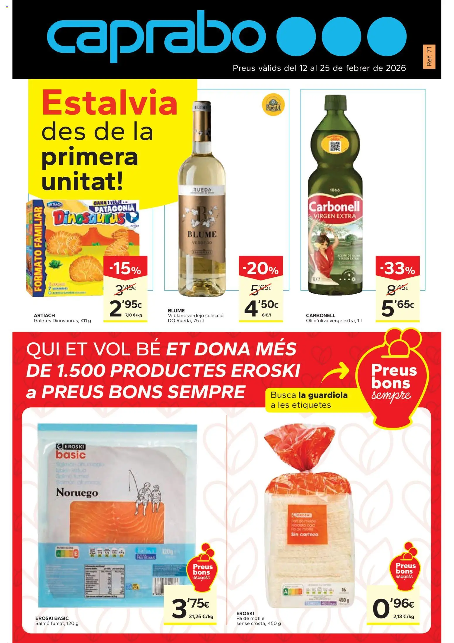 Vista previa del folleto de la tienda Caprabo válido desde el 12/02/2026 