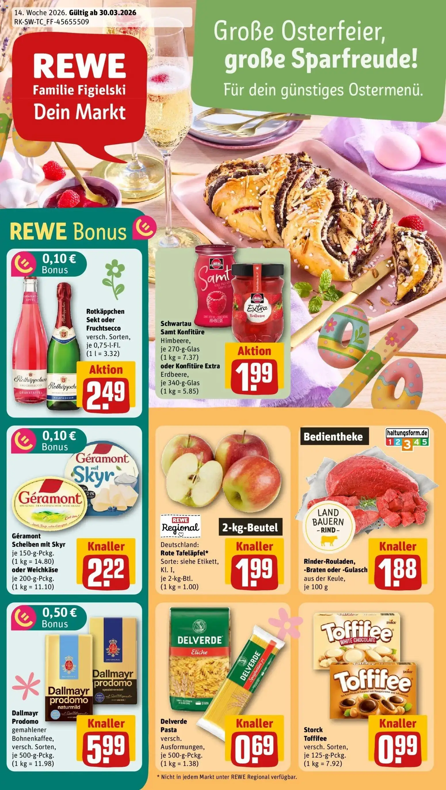 Vorschau von dem Prospekt des Geschäftes Rewe, gültig ab dem 30.03.2026