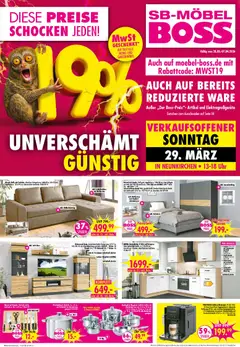 Vorschau von dem Prospekt des Geschäftes SB Möbel Boss, gültig ab dem 28.03.2026