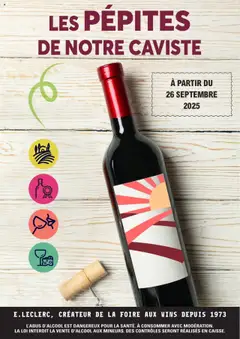 Prévisualisation de Catalogue les pépites de notre caviste du magasin E.Leclerc formulaire valide 26/09/2025