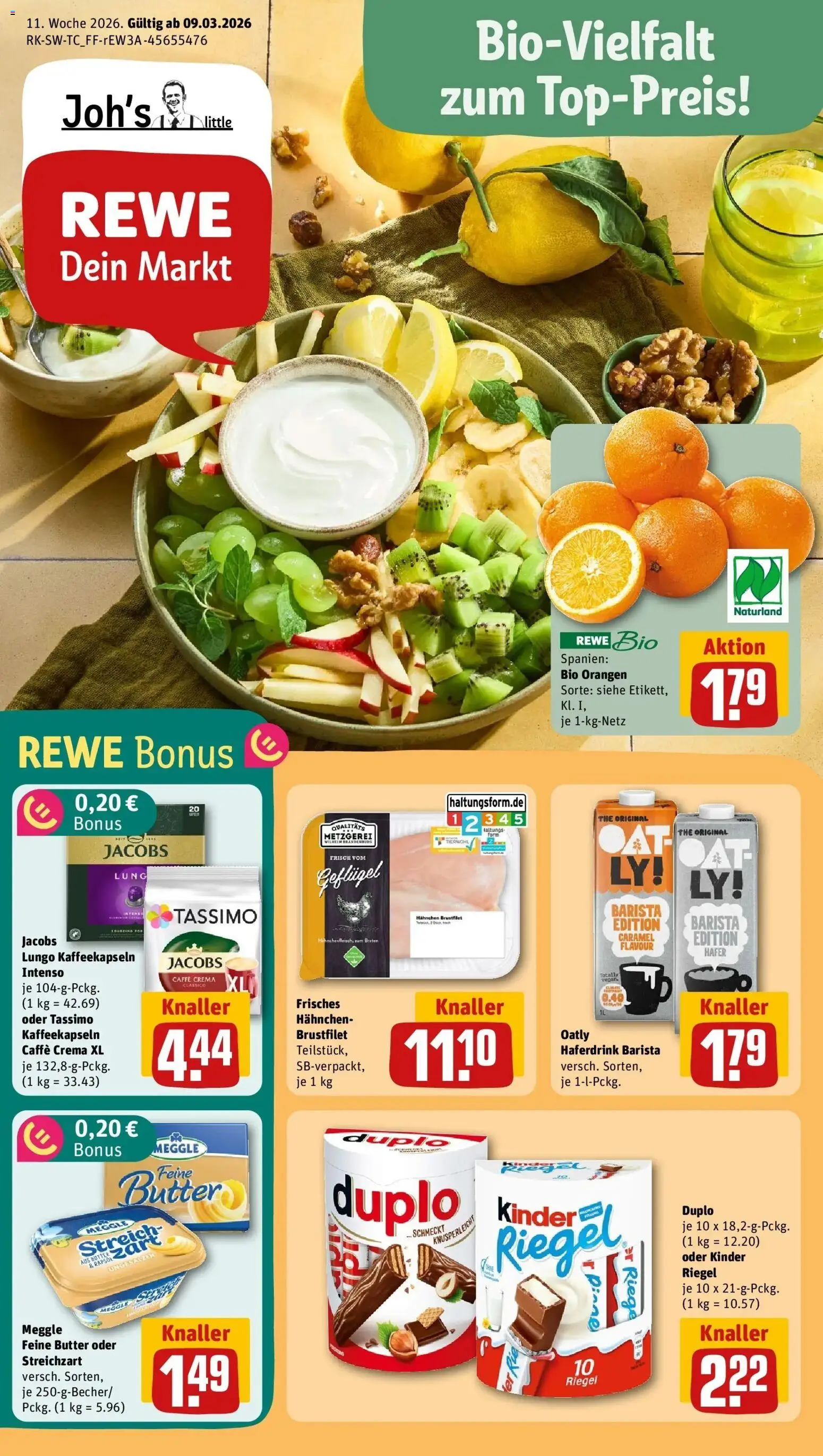 Vorschau von dem Prospekt des Geschäftes Rewe, gültig ab dem 09.03.2026