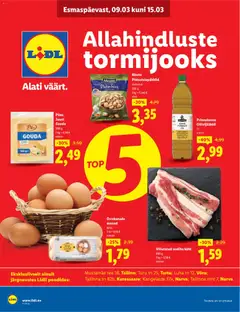 Lidl kliendilehe eelvaade alates 09.03.2026