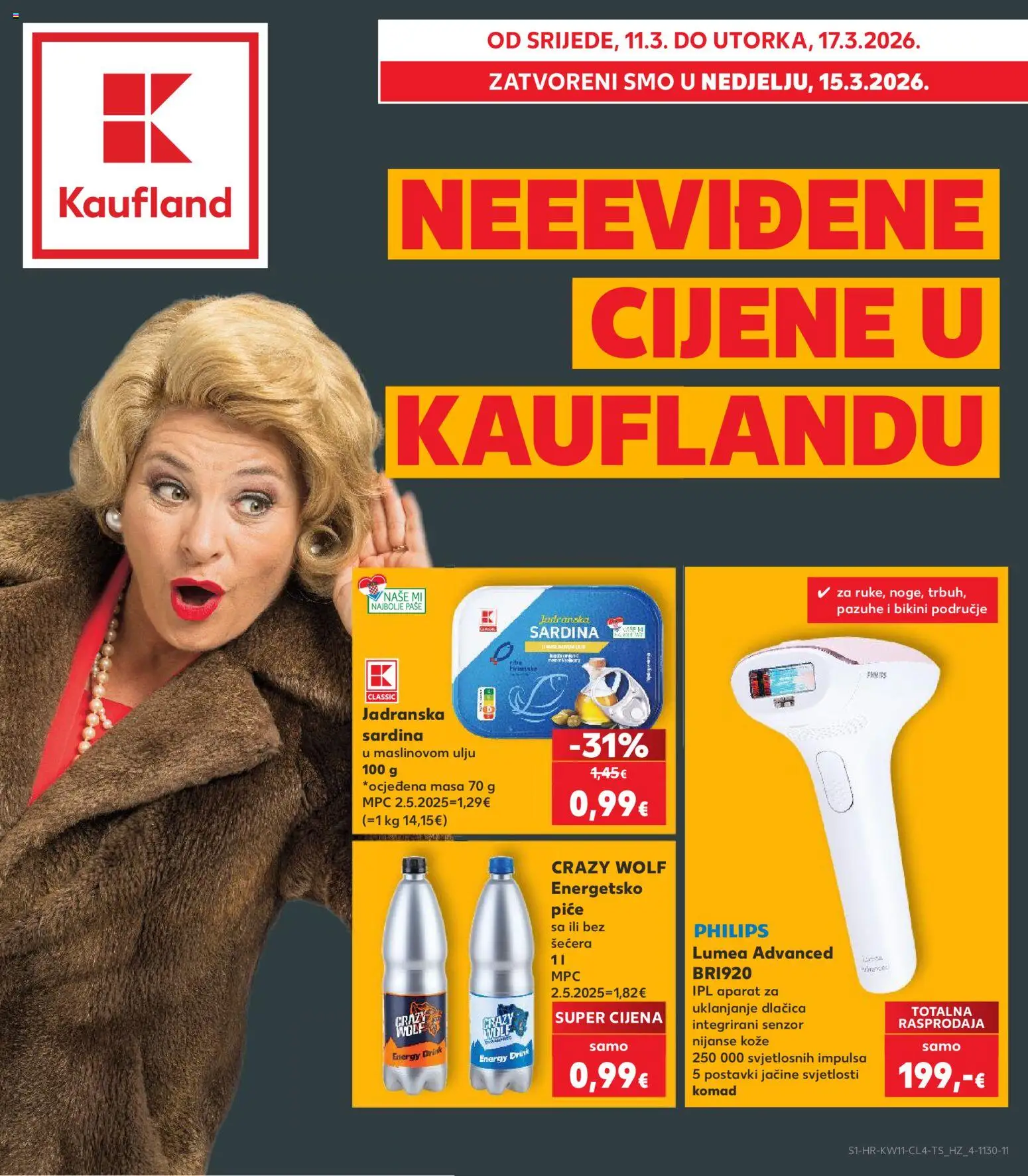 Pregled letka Split-Ravne njive trgovine Kaufland vrijedi od 11.03.2026