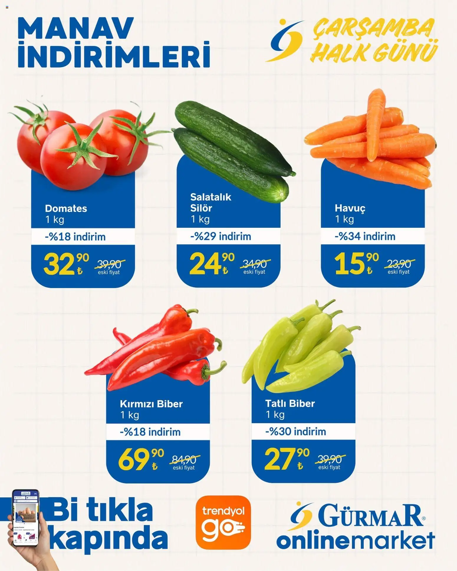 Gürmar Manav İndirimleri 19.11.2025 - Broşürünün önizlemesi